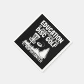 Disc Golf Player citeert Funny Disk Golfer Gift Servet (Hoek)