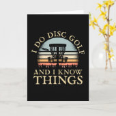 Disc Golf Retro Kaart (Gele Bloem)