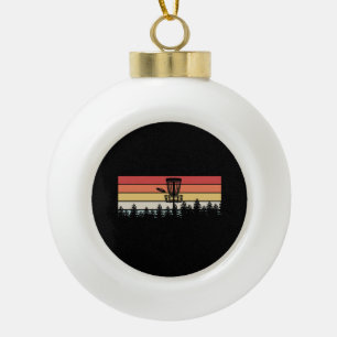 Disc Golf Retro Keramische Bal Ornament