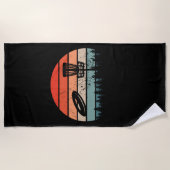 Disc Golf Retro Strandlaken (Voorkant)