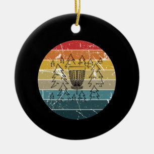 Disc Golf Retro Vintage Keramisch Ornament