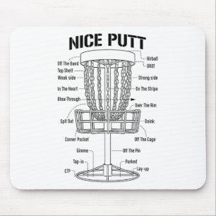 Disc Golf Schets Leuke Putt Grappige Putting Jargo Muismat