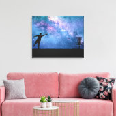 Disc Golf Stars Canvas Afdruk (Insitu (Woonkamer))