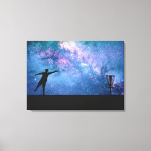 Disc Golf Stars Canvas Afdruk