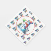 Disc Golf thema Kerstfeest Servet (Hoek)