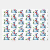 Disc Golf thema Kerstmis Inpakpapier Vel (Voorkant 2)