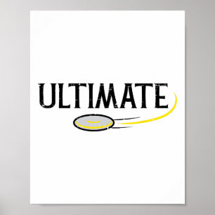 Disc Golf Ultimate Frisbee Frolf Sport Player Mann Poster