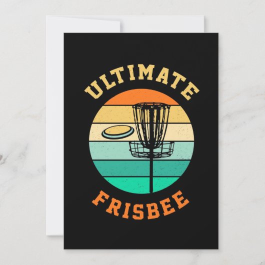 Disc Golf Ultimate Frisbee Kaart (Voorkant)