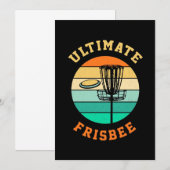 Disc Golf Ultimate Frisbee Kaart (Voorkant / Achterkant)