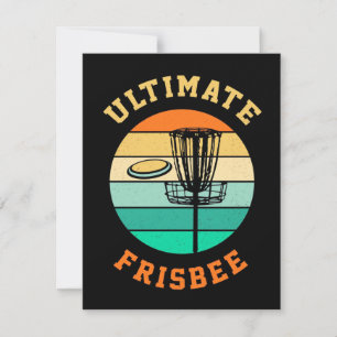 Disc Golf Ultimate Frisbee Notitiekaartje