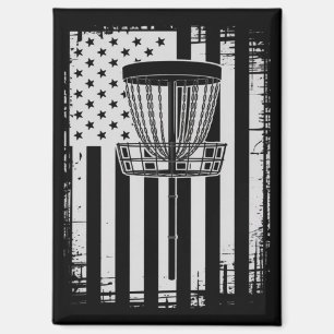 Disc Golf USA Vlag Golfer Golfen Sportliefhebber Magneet