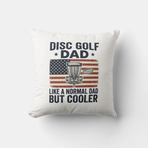 Disc Golf Vader Vintage Vlag Grappig Shirt Ontwerp Kussen