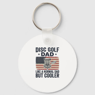 Disc Golf Vader Vintage Vlag Grappig Shirt Ontwerp Sleutelhanger