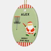 Disc Golf Vakantiegeschenken Keramisch Ornament (Links)