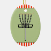 Disc Golf Vakantiegeschenken Keramisch Ornament (Achterkant)