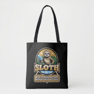 Disc Golfer Grappige Luiaard Disc Golf Speler Golf Draagtas