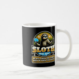 Disc Golfer I Grappige Luiaard Disc Golf Speler  Koffiemok
