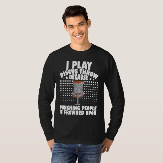 Disc Golfer Putter Flying Disc Throwing Disc  15 T-shirt (Voorkant volledig)