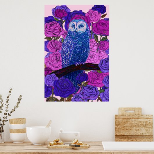 Discerning Owl Poster (Keuken)