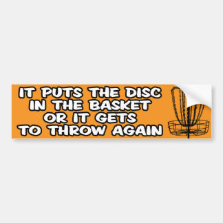 Discgolf bumpersticker