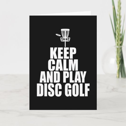 Discgolf Discgolfer Discgolfspeler Kaart (Voorkant)