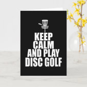 Discgolf Discgolfer Discgolfspeler Kaart (Gele Bloem)