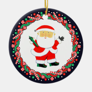 Discgolf Kerstcadeau Keramisch Ornament