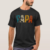 Discgolf Papa Frisbee Frolf Disk Golf T-shirt (Voorkant)