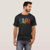 Discgolf Papa Frisbee Frolf Disk Golf T-shirt (Voorkant volledig)