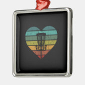 DiscGolf - Retro doelmandje Metalen Ornament (Links)