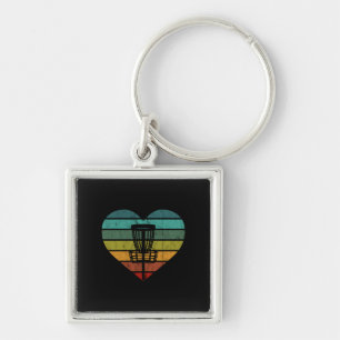 DiscGolf - Retro doelmandje Sleutelhanger