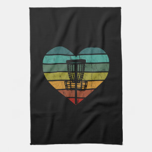 DiscGolf - Retro Vintage Doelmand Theedoek