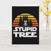 Discgolf-shirts voor mannen Stupid Tree Frisbee Go Kaart (Gele Bloem)
