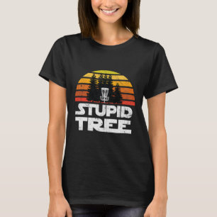 Discgolf-shirts voor mannen Stupid Tree Frisbee Go T-shirt