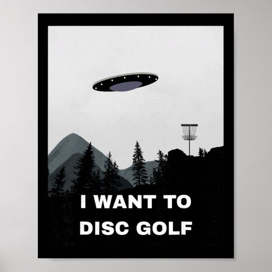 Discgolf-Ufo Poster (Voorkant)