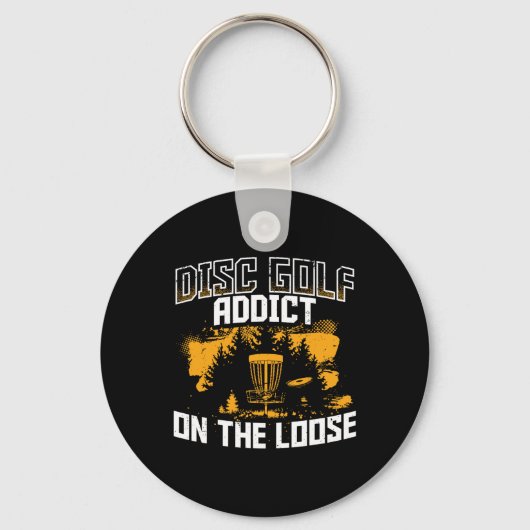 Discgolf Ultimate Frisbee Sleutelhanger (Voorkant)