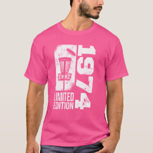 DiscGolf Vintage 1974 Verjaardag Disc-Golfing Game T-shirt