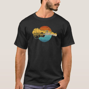 Discgolf Vliegende Schijf - Discgolf Zonsondergang T-shirt