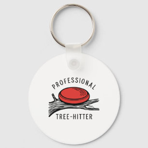 Discgolfdisc, professionele boom-treffers, Retro Sleutelhanger