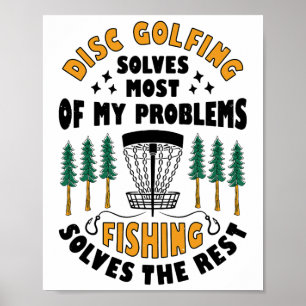 Discgolfen lost de meeste van mijn problemen op Vi Poster