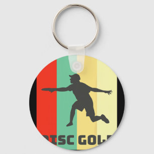 Discgolfspeler Discgolf Sport Outdoor Recreatie Sleutelhanger
