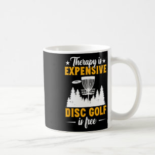 Discgolftherapie is duur discgolfspeler koffiemok