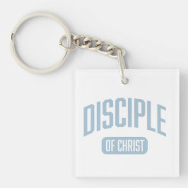 Discipel lichtblauwe acryl Sleutelhanger