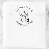 Disciple of Christus Round Sticker (Tas)