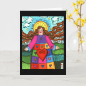 Disciple of Love Angel Kaart (Gele Bloem)