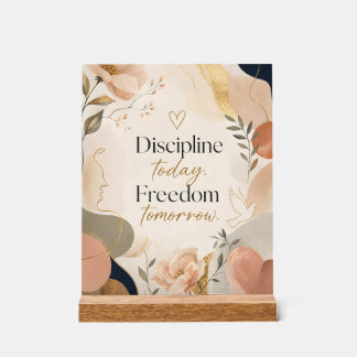 Discipline Aujourd'hui Liberté Demain Art de Motiv