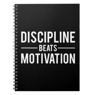 Discipline Beats Motivation - Inspirerend Notitieboek