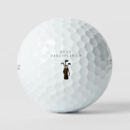'Discipline Behouden' Mindset Motiverend Cadeau  Golfballen