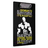 DISCIPLINE - Bodybuilding Workout Motivatie Klembord (Rechts)