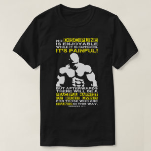 DISCIPLINE - Bodybuilding Workout Motivatie T-shirt